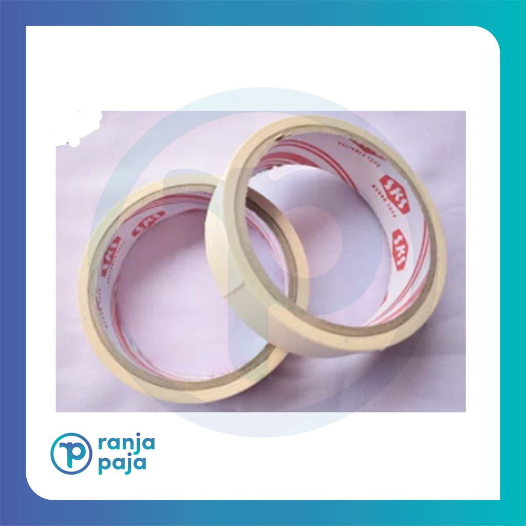 

MASKING TAPE SKS 24 MM / LAKBAN KERTAS SKS 1 INCH / SOLATIP KERTAS