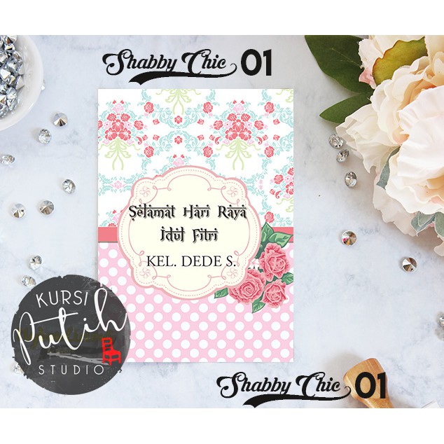 

Amplop Uang untuk Lebaran / Wedding / Angpao bisa custom nama motif Shabby Chic