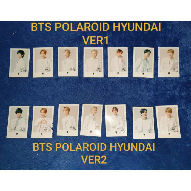 Polaroid bts versi hyundai
