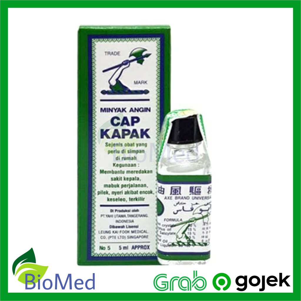 MINYAK ANGIN CAP KAPAK 5 ml - Sakit Kepala Pusing Pegal Linu Terkilir