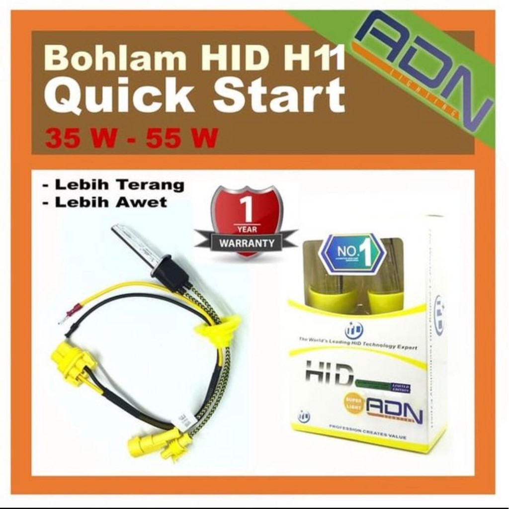 BOHLAM HID H11 Support QUICK START ADN 35 watt - 55 Watt harga 1 PCS