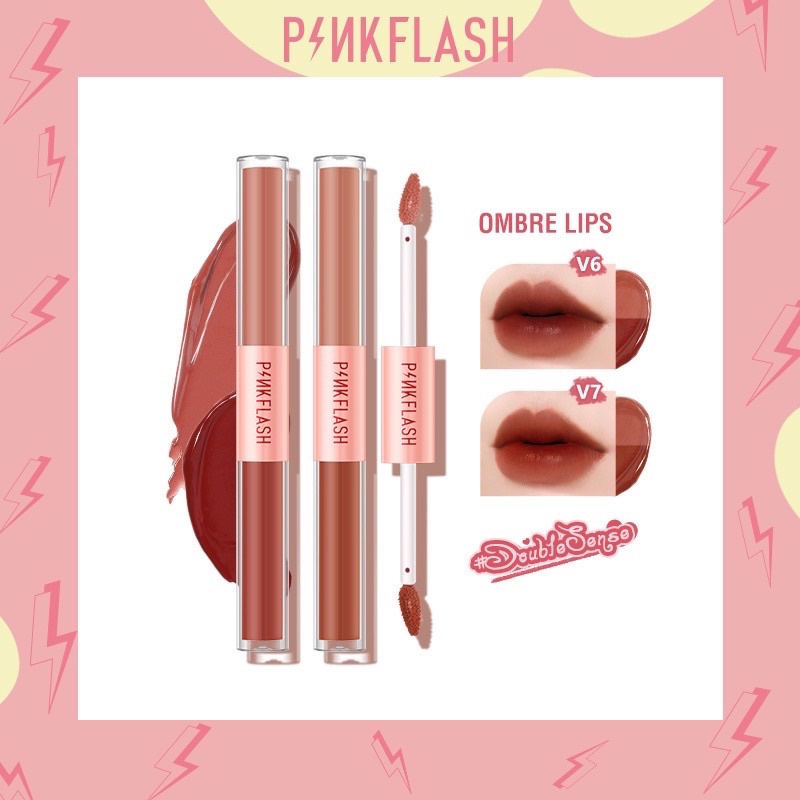 ❤ MEMEY ❤ PINKFLASH Duo Lipgloss | Matte Lip Cream PF-L13