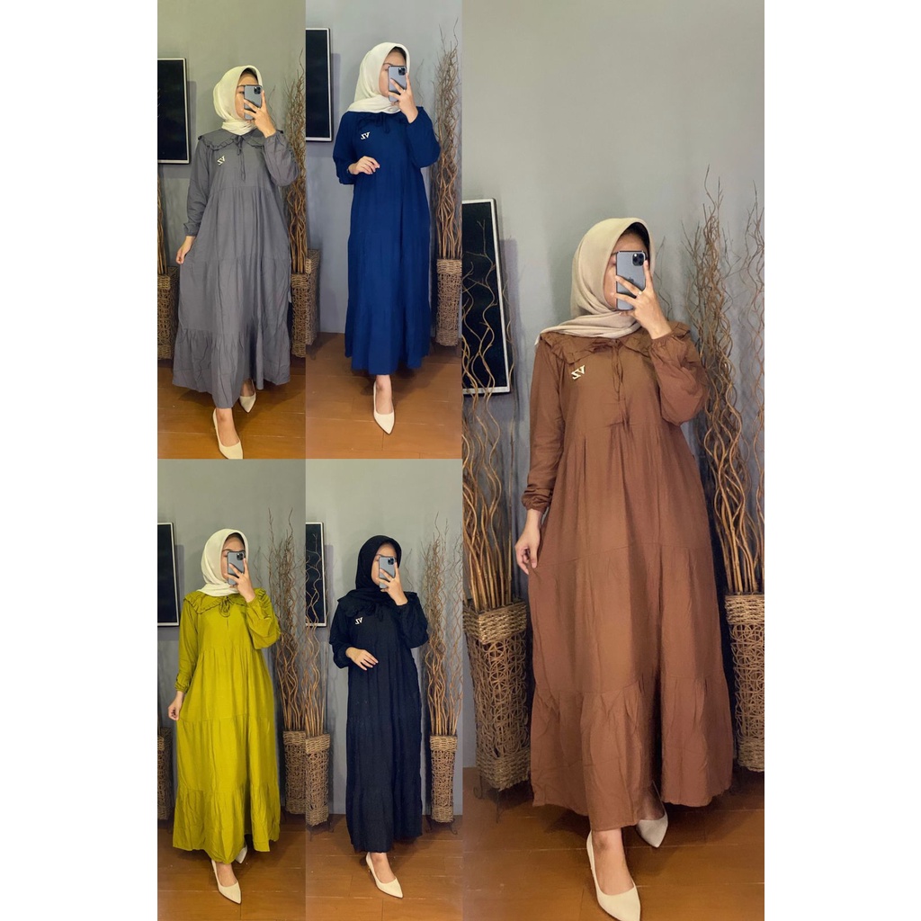 MARITA DRESS CRINKLE MUSLIM