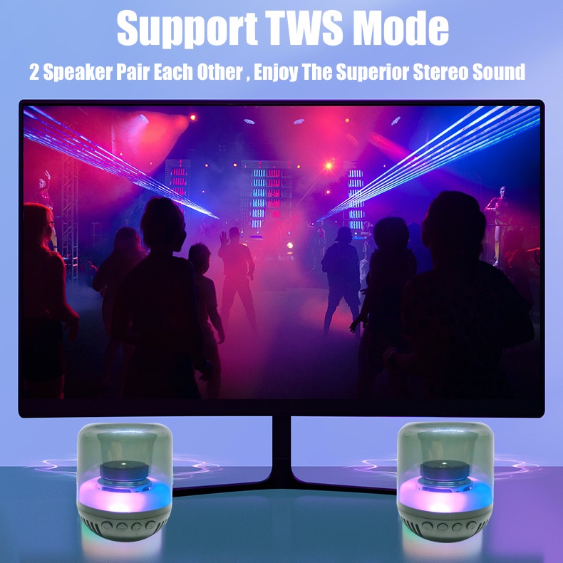 HiFi Bass Surround Y10 Portable Bluetooth Speaker With RGB Light