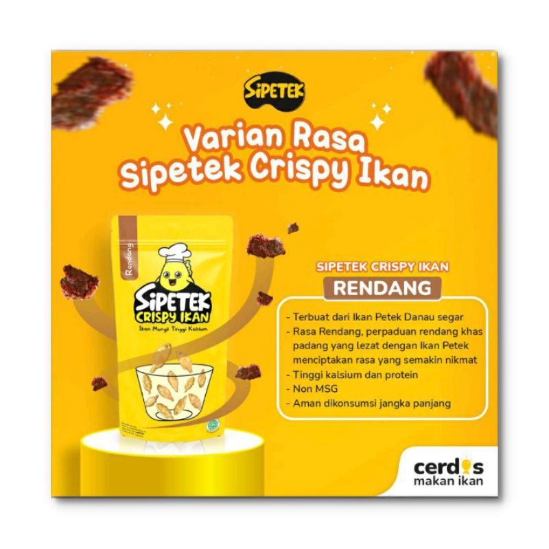 

sipetek ikan crispy/cemilan bergizi