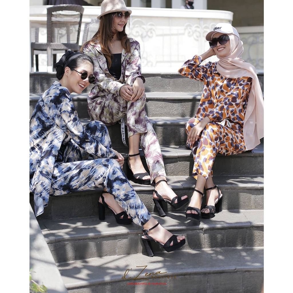 PAJAMAS STYLE ONE SET BY DZENA BOUTIQUE/PAJAMAS PREMIUM/PAJAMAS CANTIK/PAJAMAS GAYA//PAJAMAS MODIS/P