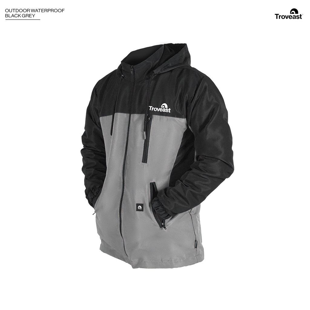 Troveast Jaket Outdoor Waterproof-Black XL