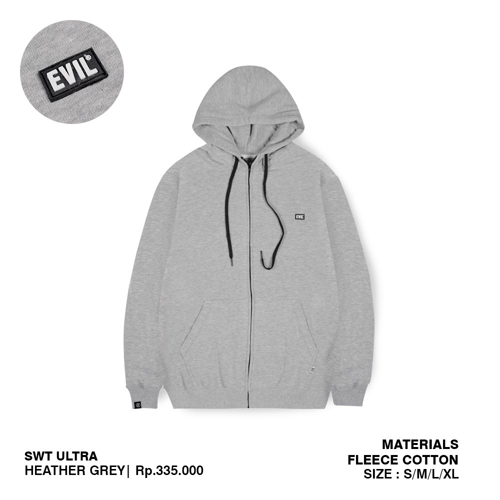 EVIL HOODIE - Ultra Heat Grey