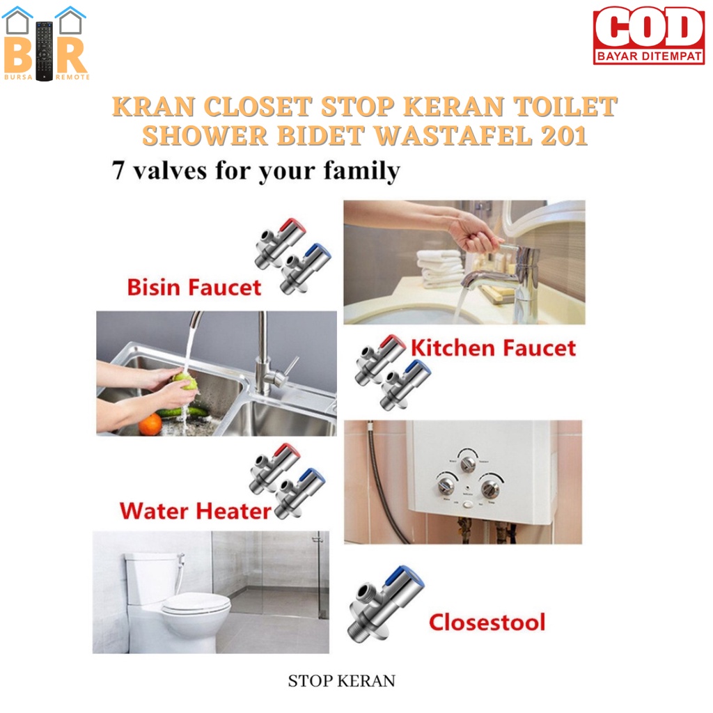 Kran Closet Stop KERAN TOILET SHOWER BIDET WASTAFEL 201