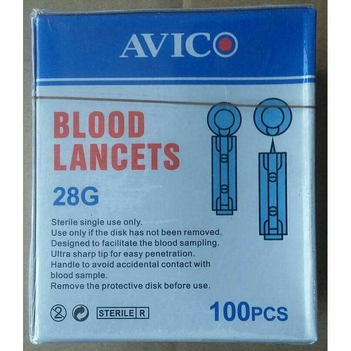 Blood Lancets / Jarum Bekam 28 g Avico / onemed