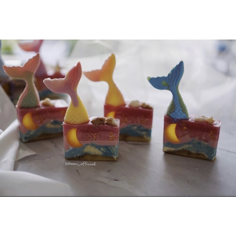 mermaid soap / sabun natural / soap bar / souvenir wedding / pernikahan / ulang tahun