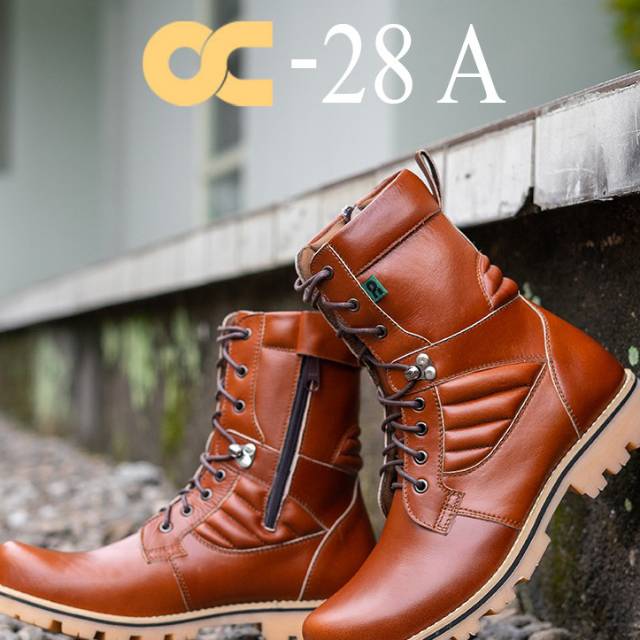 SEPATU PDL SAFETY KULIT ASLI BOOT OC-28A / SEPATU BOOT DINAS LAPANGAN