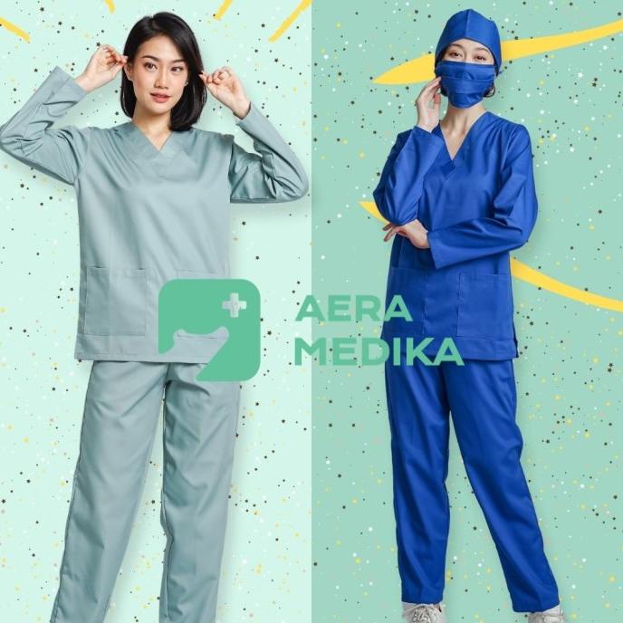 Seragam OKA/ Baju Jaga Lengan Panjang (Hera Medika)