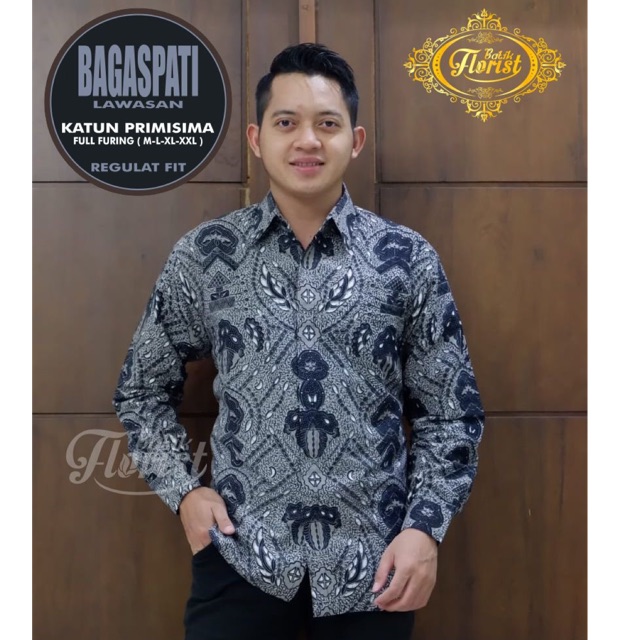 Batik Pria BAGASPATI LAWASAN Katun Full Furing Termurah