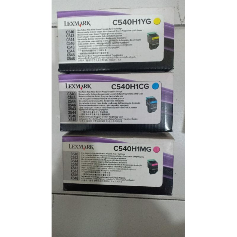 Toner Cartridge Lexmark HighYield C540H1KG/CG/MG/YG Original