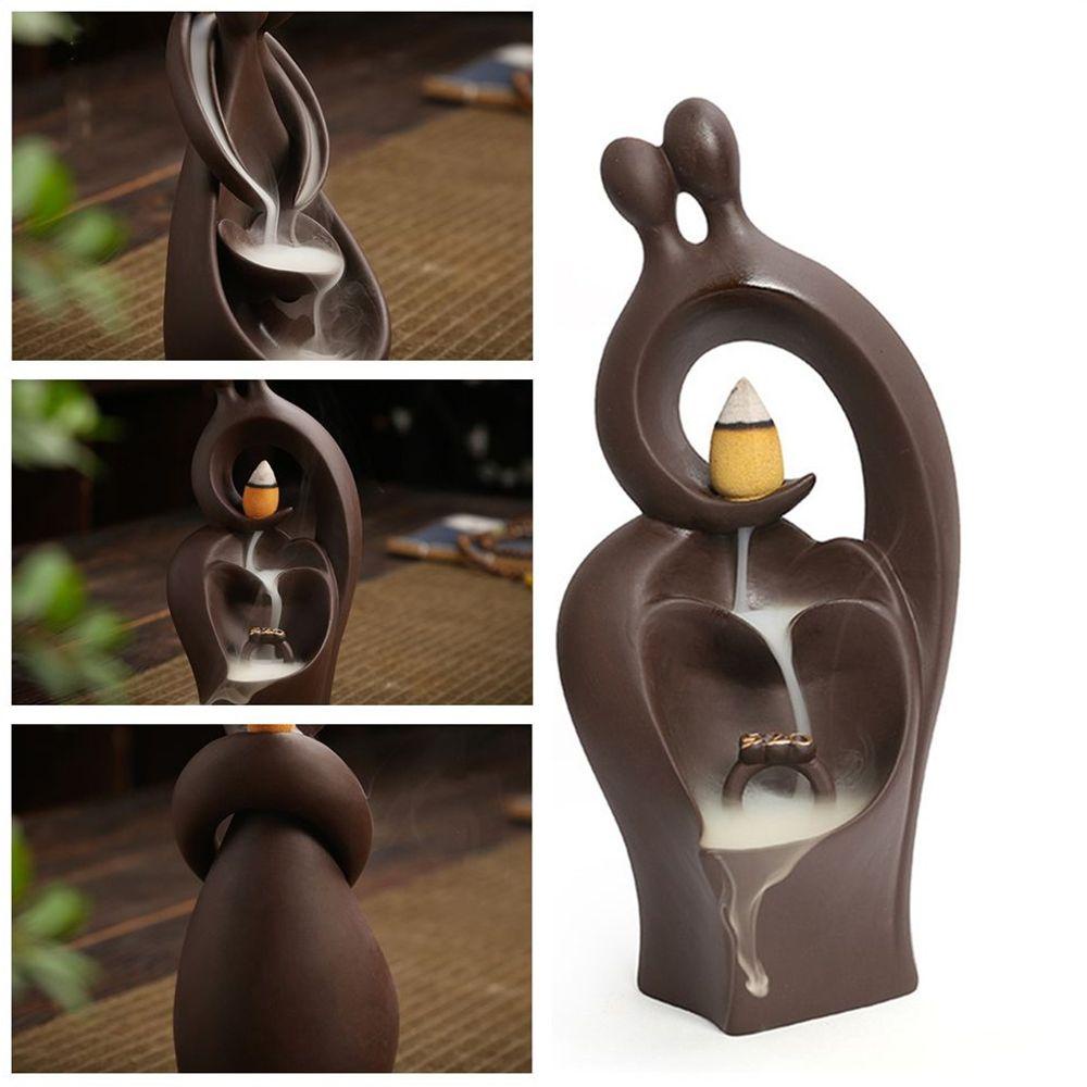 Solighter Incense Burner Kerajinan Tangan Dekorasi Rumah Keramik Tungku Aromaterapi