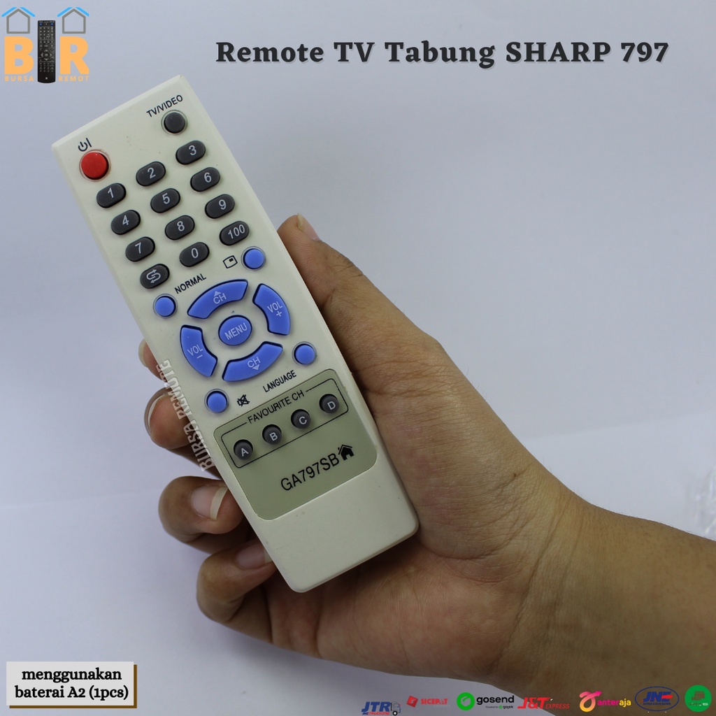 Remot / REMOTE TV TABUNG SHARP 797 /  ECERAN Dan GROSIR