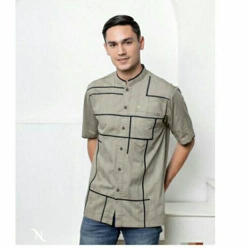 JUMBO Baju Koko Nizar Bordir NE 4 Nero REGULER