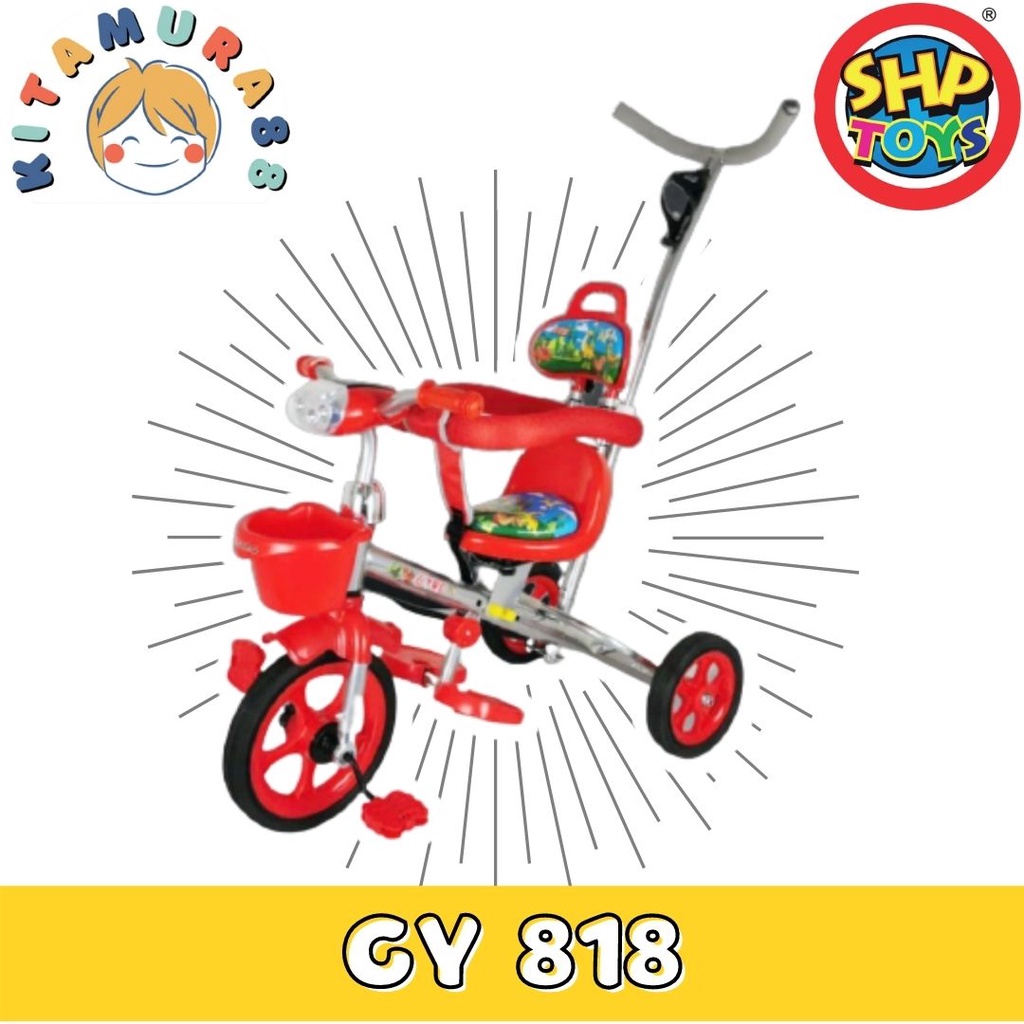 Sepeda Anak - Sepeda Roda Tiga STROLLER GYRO ST GY 818