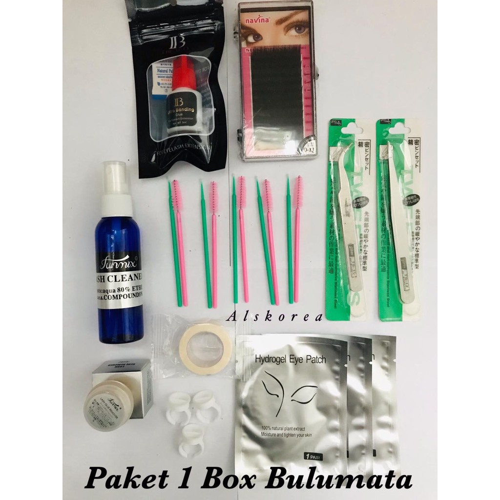 PAKET TANAM BULUMATA EYELASH EXTENSION LENGKAP / PAKET EYELASH EXTENSION