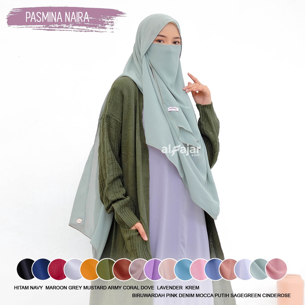 Kerudung Pasmina Naira by Alfajar