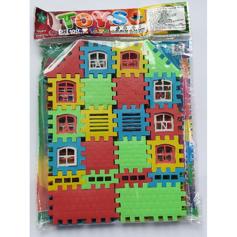 Funny Blocks / Building Block Balok Rumah Rumahan Edukasi Anak Mainan Murah