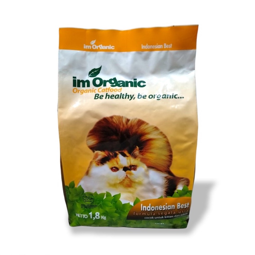 Makanan Kucing Im Organic / IMO Indonesian Best 1,8kg