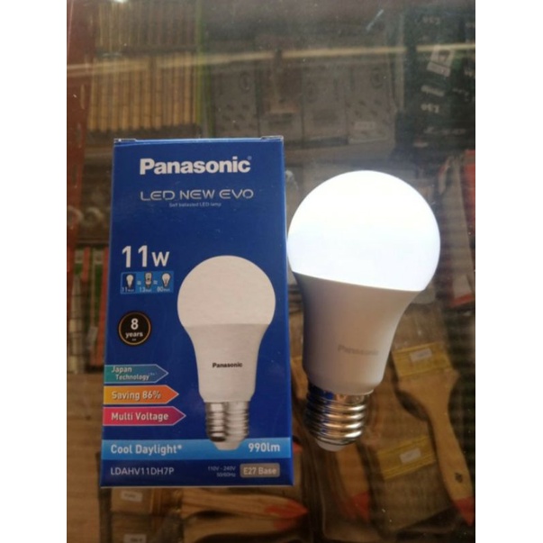 Lampu LED New Evo Panasonic 11 Watt Putih 990lm