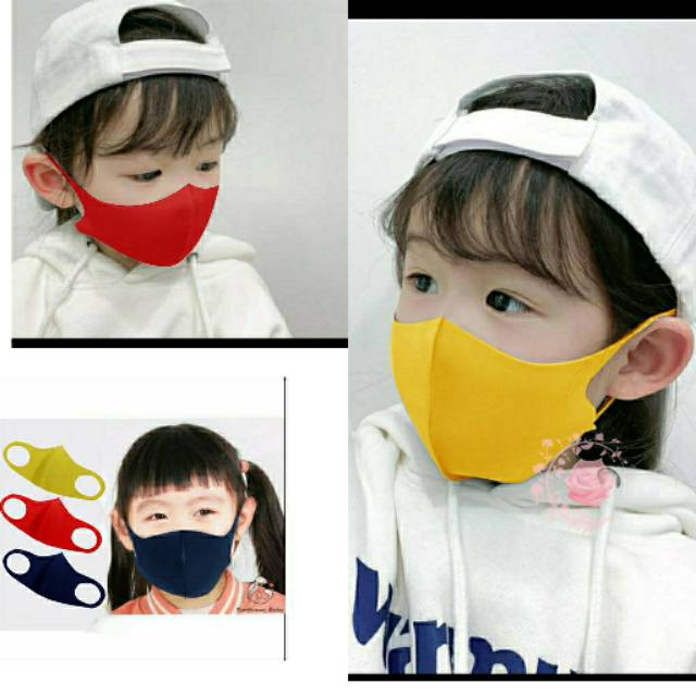 Masker scuba ANAK POLOS DAN SABLON NAMA BAGUS masker korea 