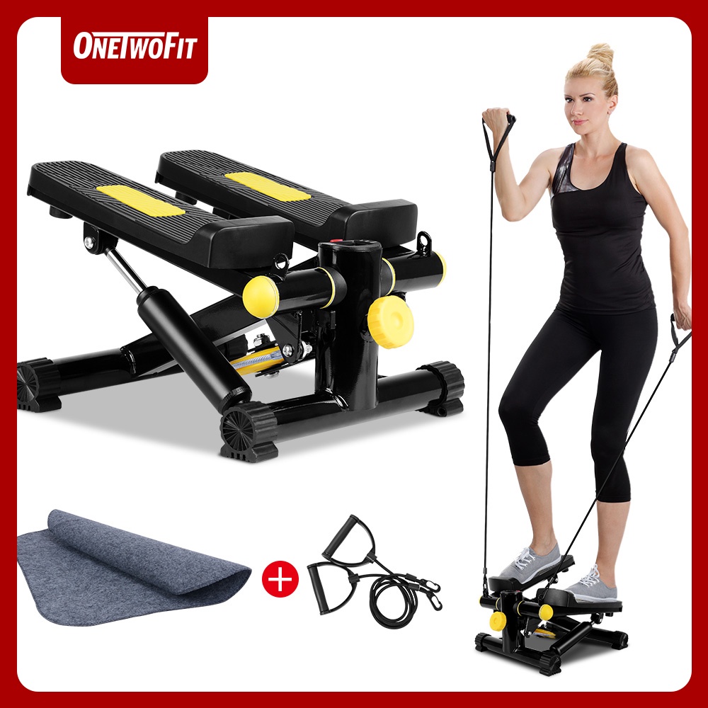 OneTwoFit Mini Stepper LCD Display Tangga Bisu Stair Leg Arm Fitness