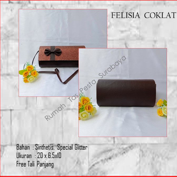 Tas Selempang,Tas Termurah,Tas Bagus,FELISIA  PITA SAMPING  COKLAT