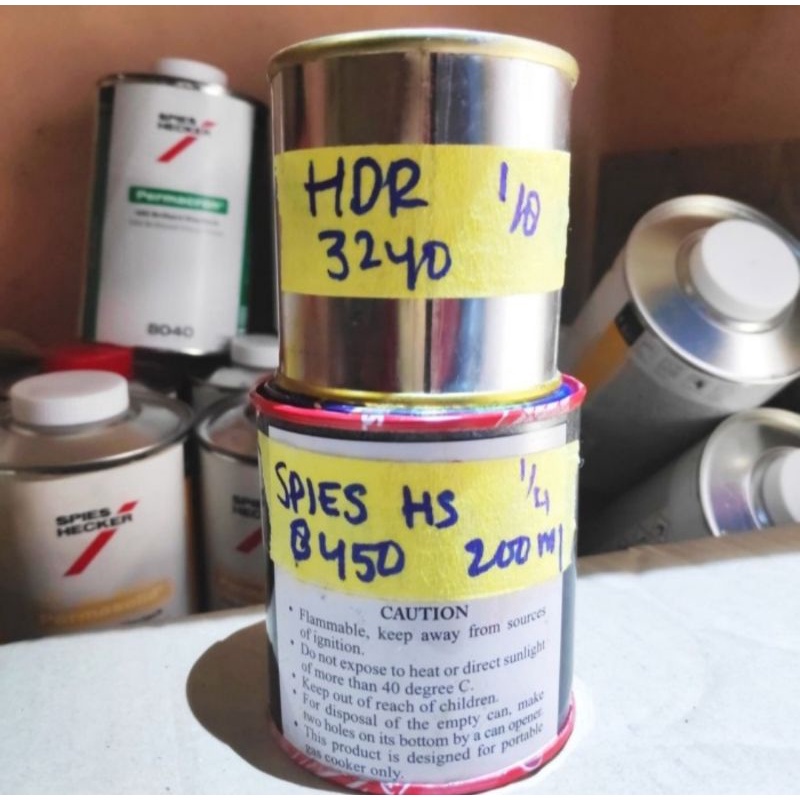 Clear coat Hs spies hecker 8450 ecer 200ml + HDR 100ml / Clear jahat