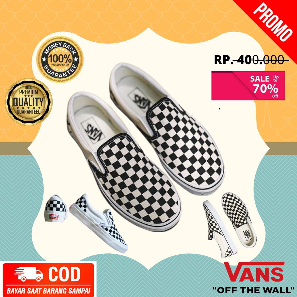 Sepatu vans slip on catur terlaris bisa bayar di tempat