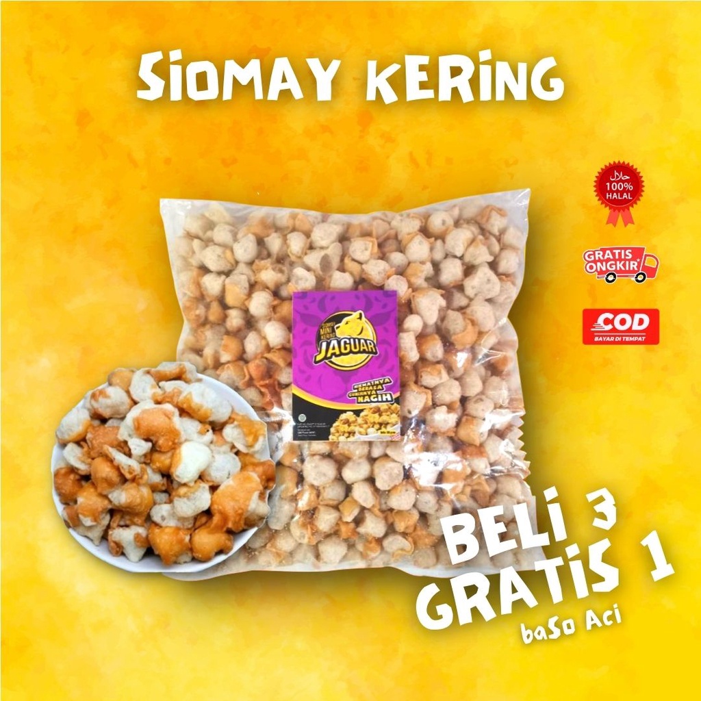 

Siomay Kering Isi 1kg Toping Baso Aci Cuanki Lidah boci cemilan Seblak Instan termurah