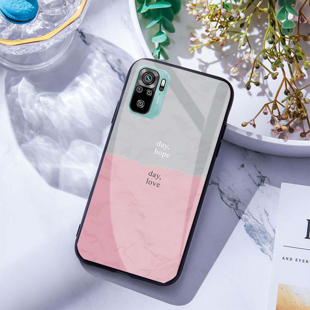 Softcase Glass Kaca Redmi Note 10 Note 10s Note 10 Pro - K09 - Casing Hp Redmi Note 10s - Case Hp Re
