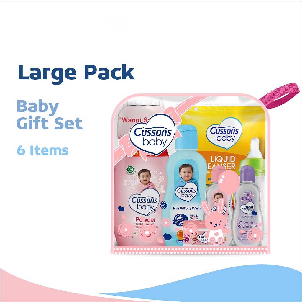 Perlengkapan Bandi Bayi Cussons Baby Gift Set - Perlengakapan Mandi Bayi Dalam Kemasan Tas - Paket Hadiah Bayi