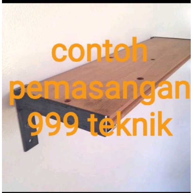 rak siku besi L papan ambalan 40 cm