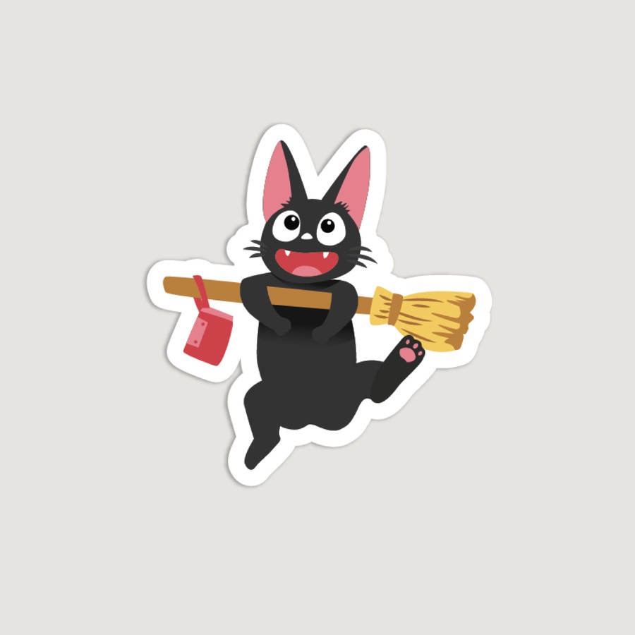 

Glitter Stickers - Kiki Delivery Cat