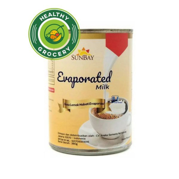 SunBay Evaporated Milk 380gr Susu Lemak Nabati Evaporasi