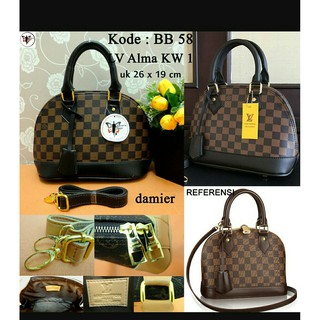  alma  damier  Alma  mono Lokal Brown Shopee Indonesia