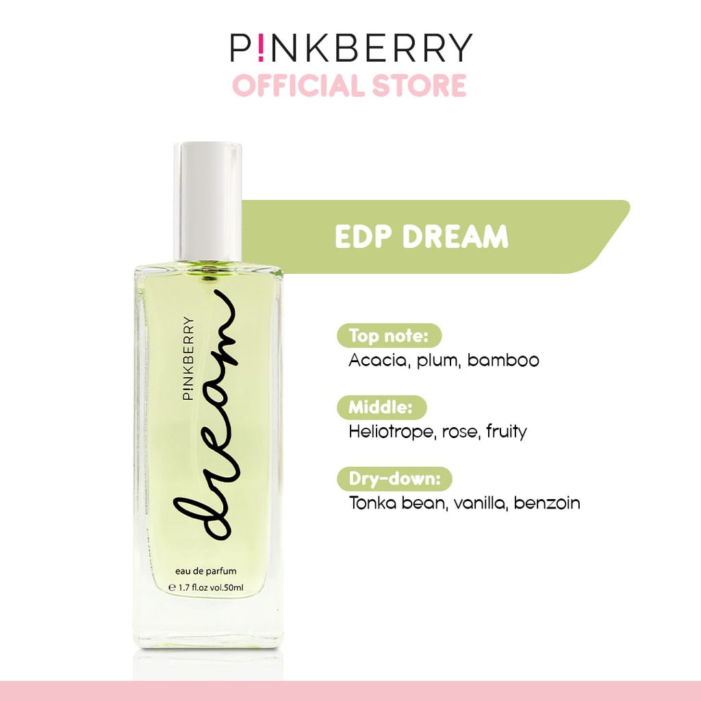 Eau De Parfume wanita Pinkberry EDP Dream 50 ml Parfum HALAL Tahan lama Segar Soft Freash ORIGINAL 100%