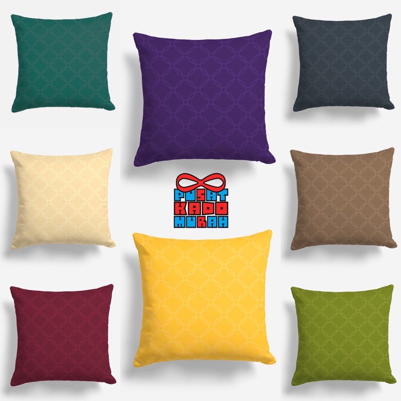 Bantal Sofa Parisian Polos Emboss 40x40 cm - Pusat Kado Murah