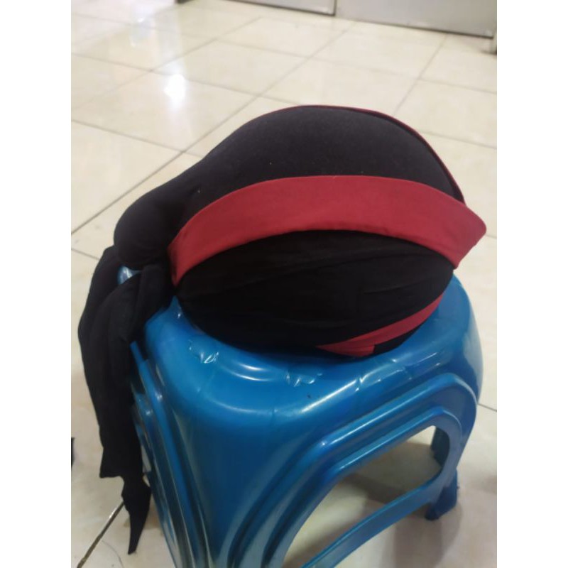 Blangkon Jogja Hitam Merah Sliwir