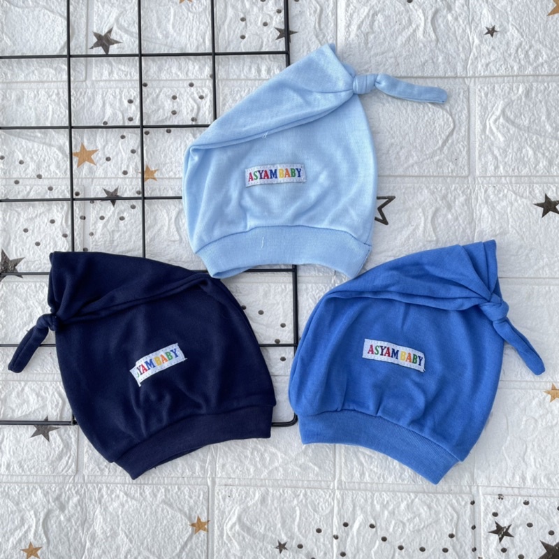 3 pcs kupluk bayi topi bayi penutup kepala bayi ciput bayi DNW BABY