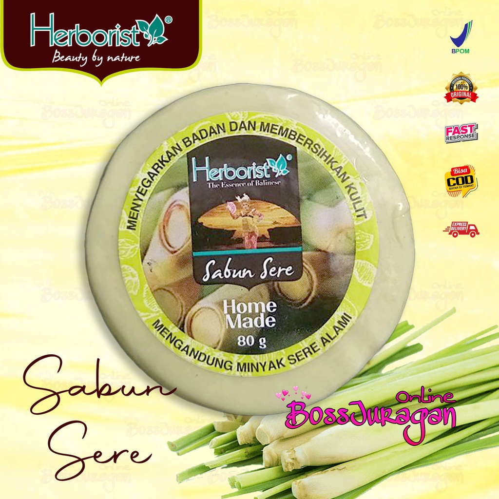 (BOSS) (Kecil) HERBORIST Sabun Sere 80 gr - Lemongrass Soap 80gr