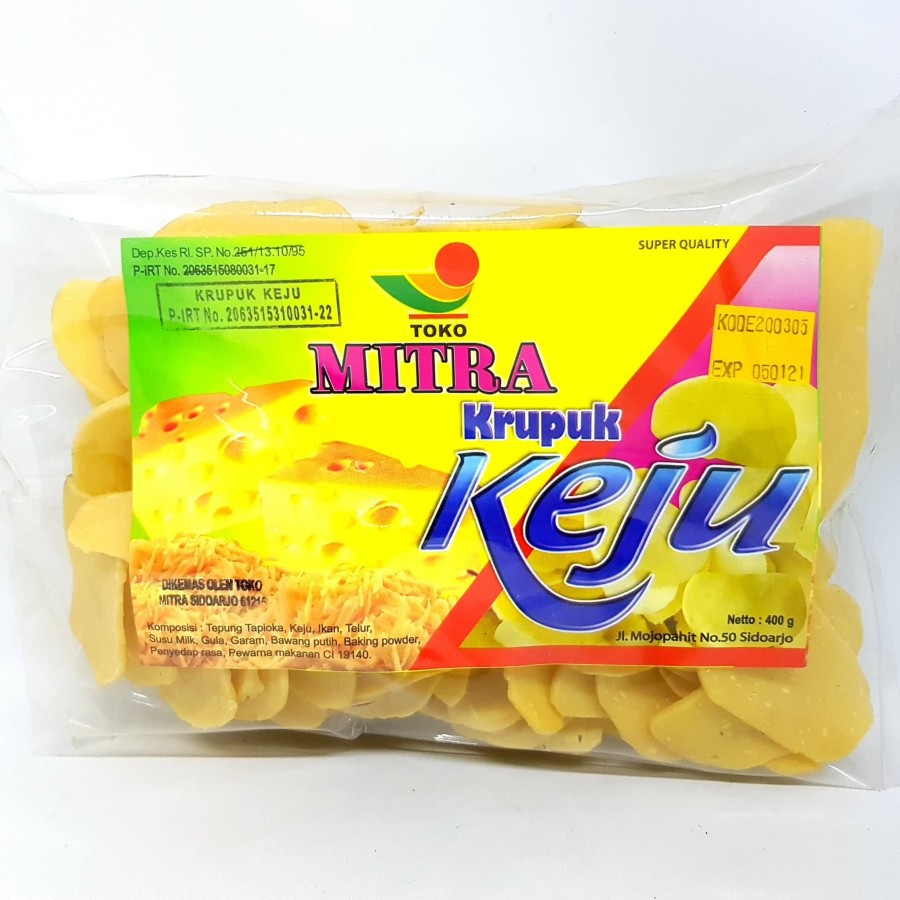 

MITRA KERUPUK KEJU 400gr | OVAL STIK KRUPUK ASLI OLEH SIDOARJO CHEESE CRACKER