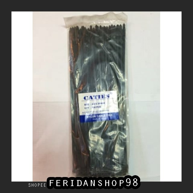 

FS1050 KLIP KABEL KABEL TIES 30CM ATK 4 8MM HITAM BY FERIDANSHOP98