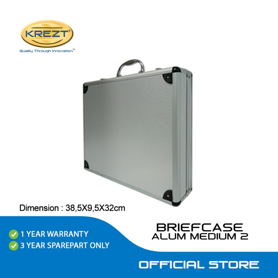 BRIEFCASE ALUMINUM MEDIUM 2 | BOX MICROPHONE |KOPER MICROPHONE