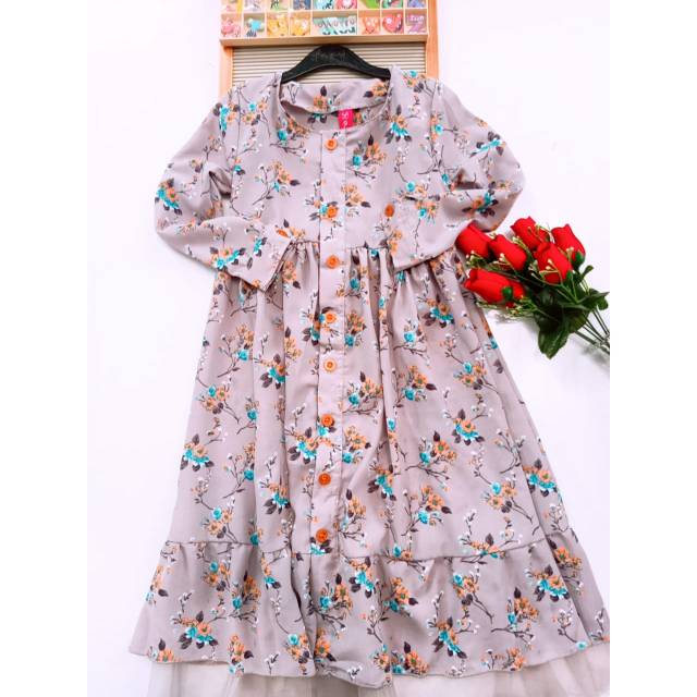 Jual gamis anak termurah/gamis anak    bunga/gamis anak lucu