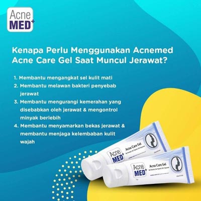 Acnemed + ( Acne Med ) Acne Care Gel / Obat Anti Jerawat 5 Gr &amp; 18 Gr